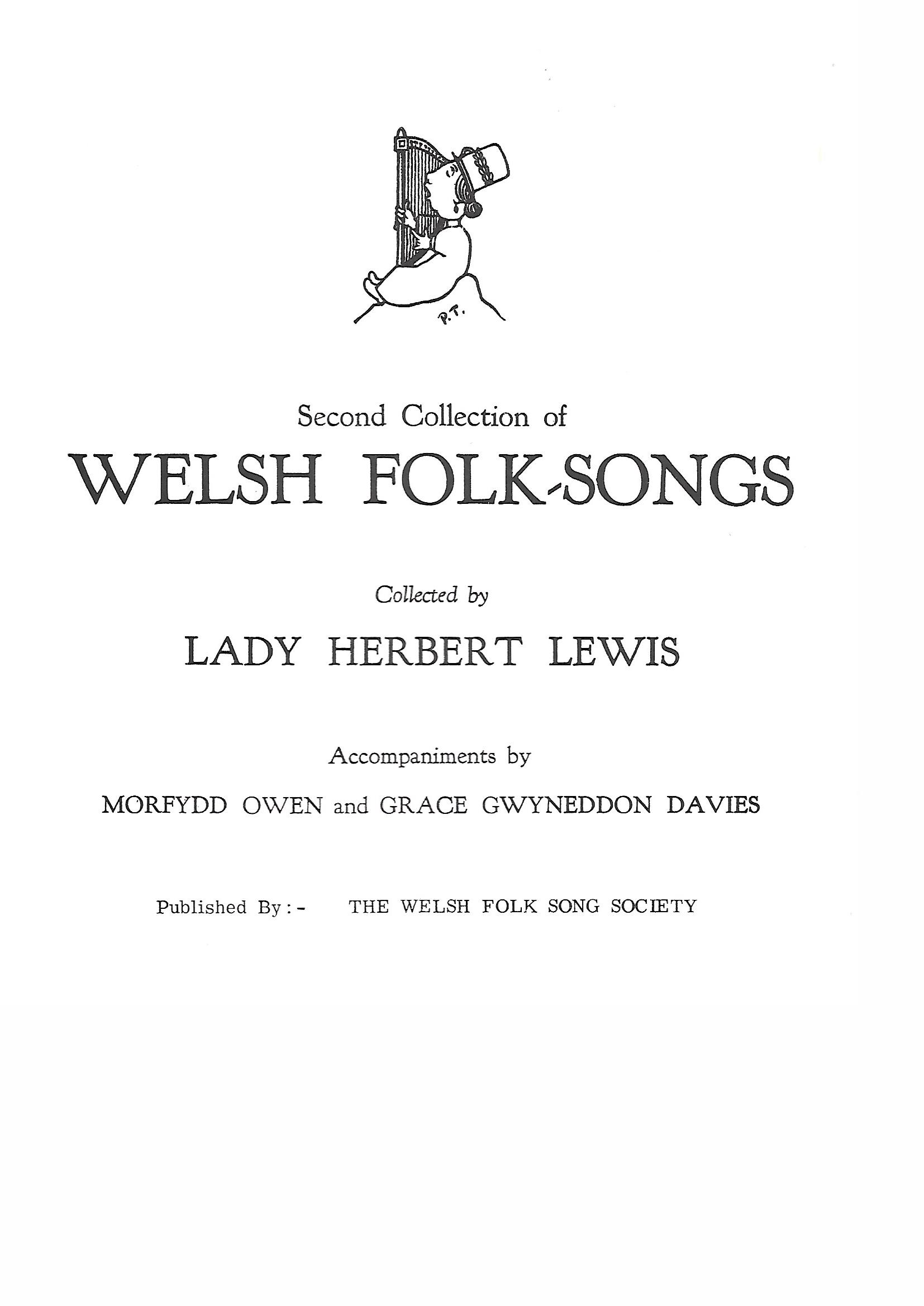 Second Collection of Welsh Folk-Songs